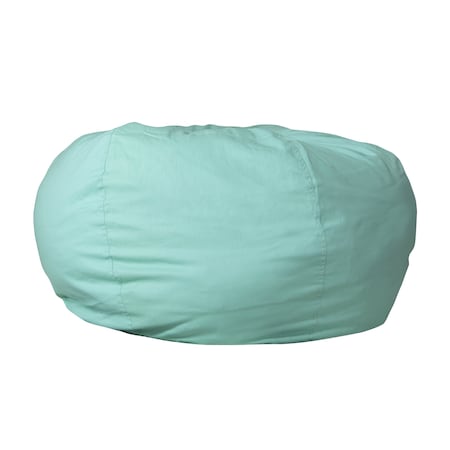 Flash Furniture Bean Bag Chair, 42 in W 42" L 19" H DG-BEAN-LARGE-SOLID-MTGN-GG